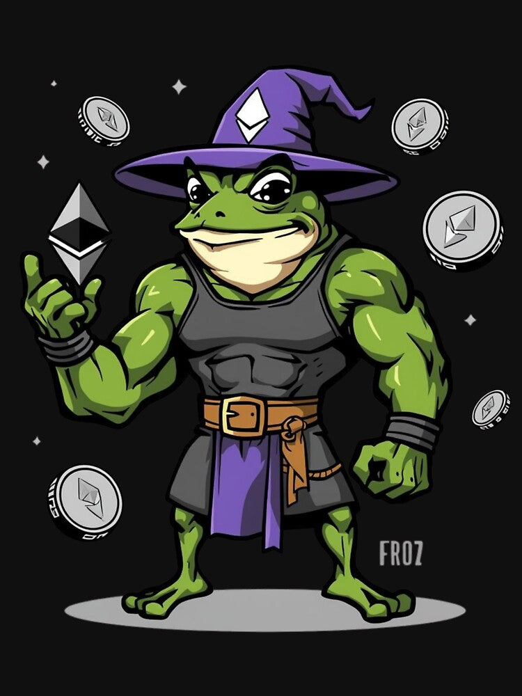Wizard Frog Coin Spell – Web3 Gym Humor by LintonGriffin T-Shirts, Hoodie, Sweatshirt | BlankRebels.com (Image 3)