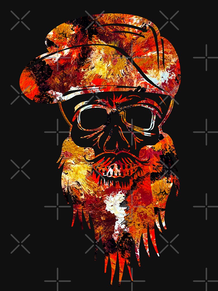 The crying volcano abstract crazy bearded and hat skull by TitaCris T-Shirts, Hoodie, Sweatshirt | BlankRebels.com (Image 3)