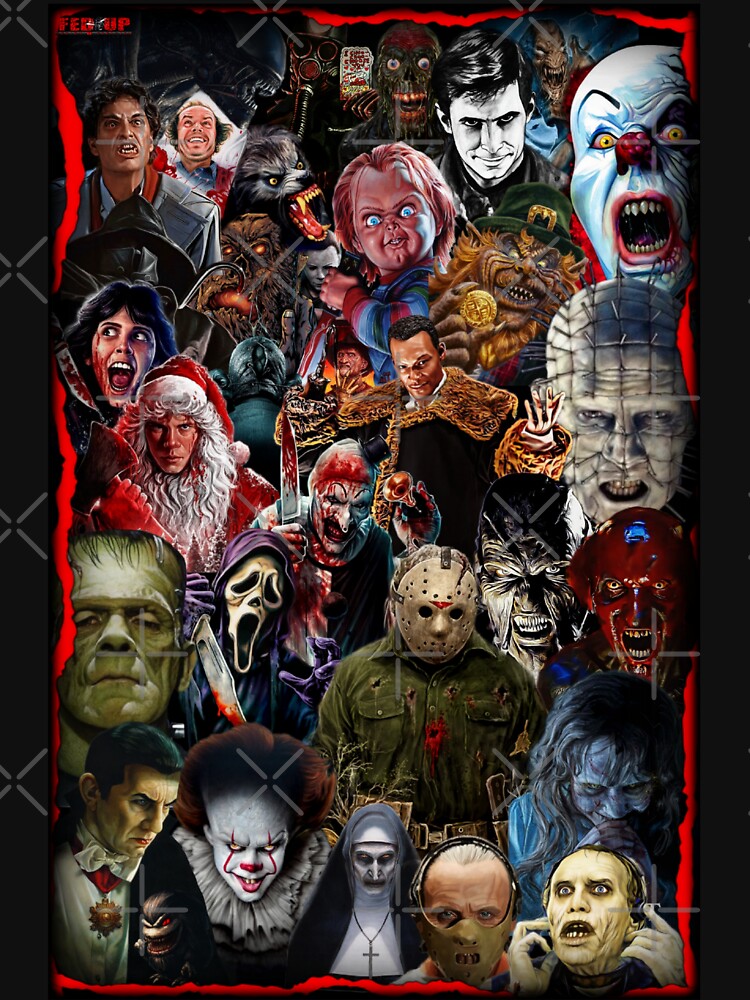 Ultimate Collage Of Horror (Portrait) by Fed Up Design & Creation T-Shirts, Hoodie, Sweatshirt | BlankRebels.com (Image 3)
