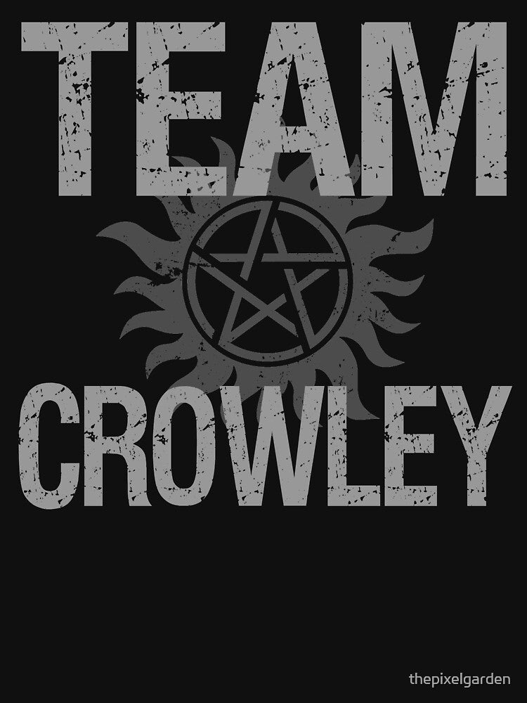 Supernatural Team Crowley by thepixelgarden T-Shirts, Hoodie, Sweatshirt | BlankRebels.com (Image 3)