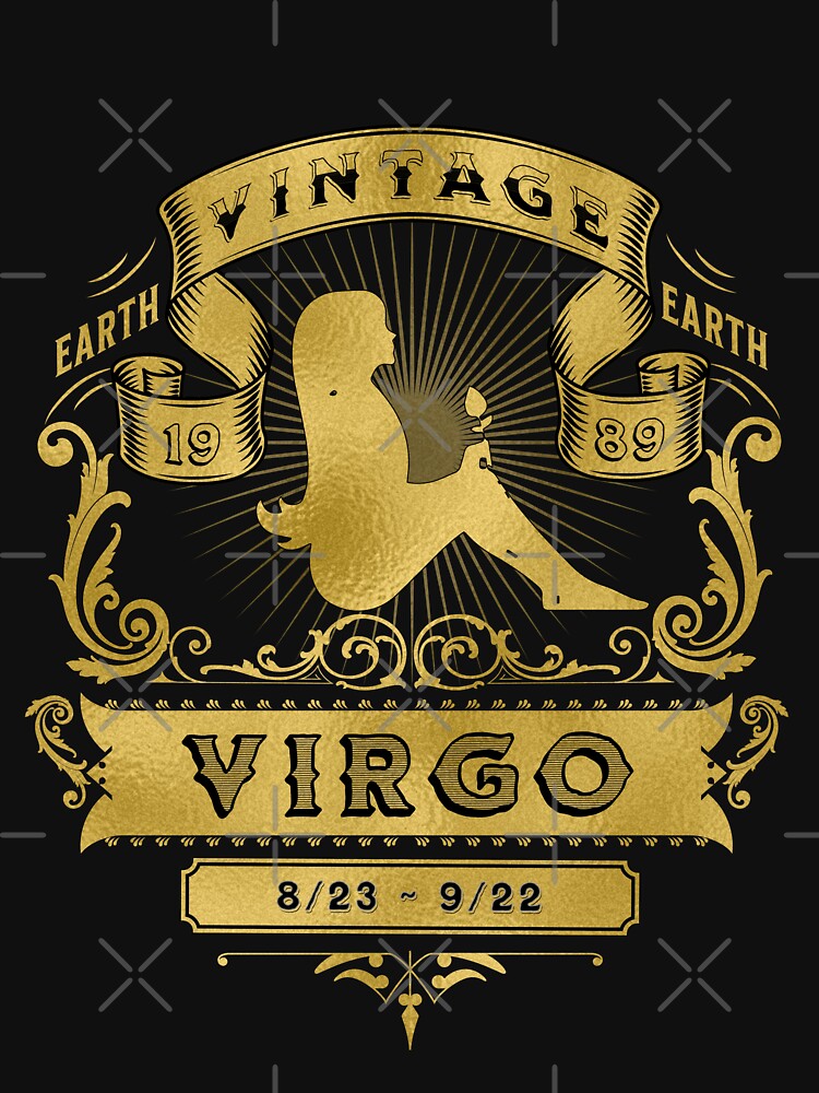 Zodiac Sign Virgo Golden Vintage 1989 T-Shirts, Hoodie, Sweatshirt