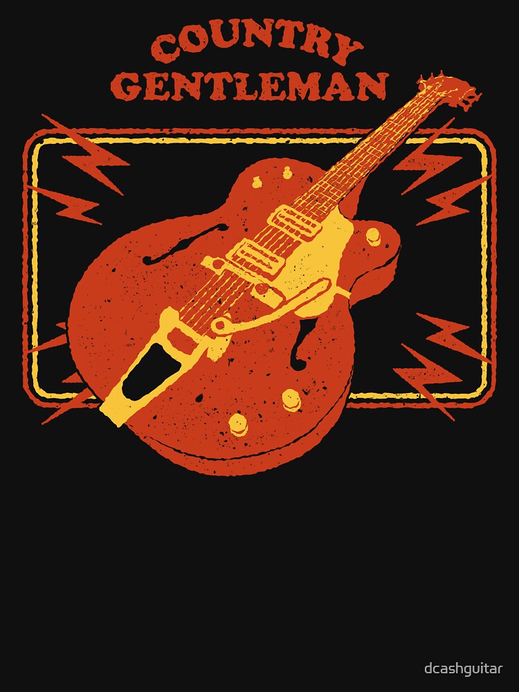 Country Gentleman Guitar by dcashguitar T-Shirts, Hoodie, Sweatshirt | BlankRebels.com (Image 3)