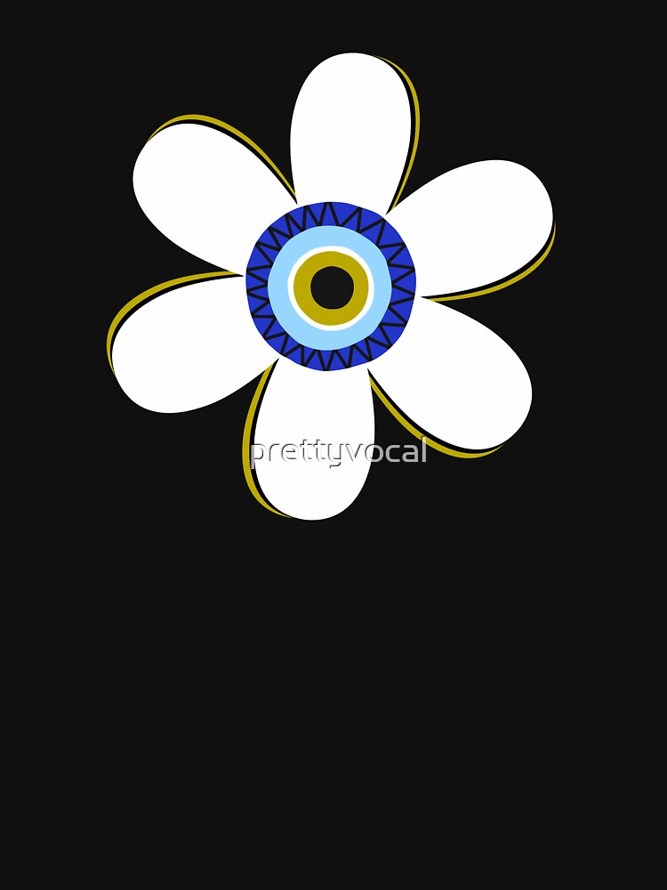 Cute Evil Eye Daisy Flower Esoteric Mystical Aesthetic by prettyvocal T-Shirts, Hoodie, Sweatshirt (Image 3)