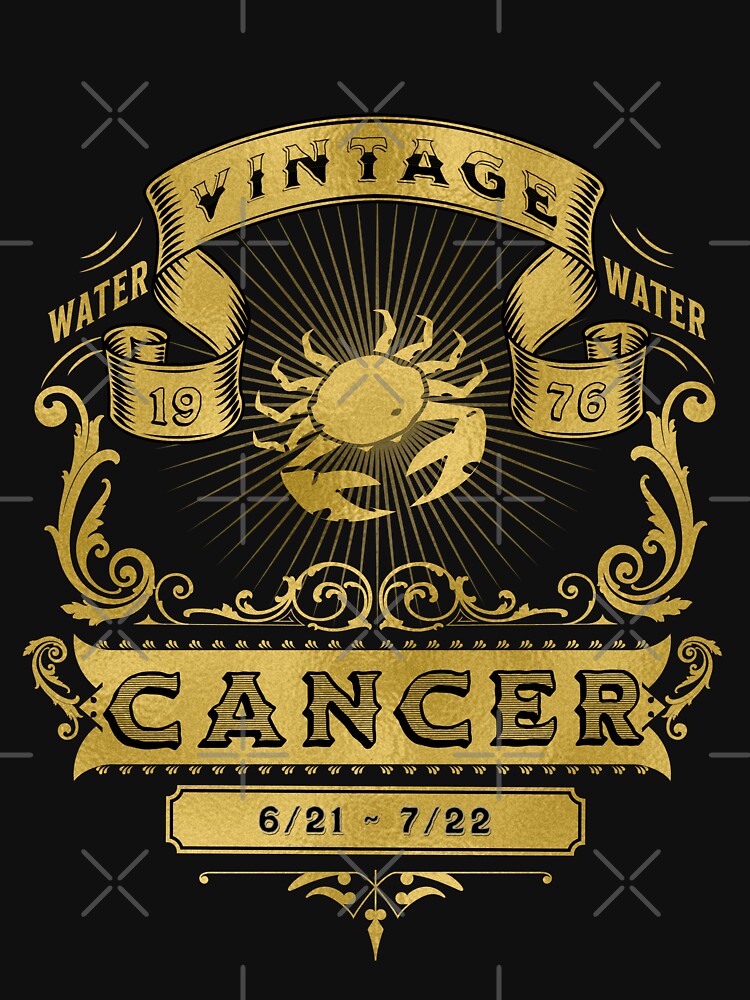 The Zodiac Sign of Cancer Golden Vintage 1976 by rhombusOnion T-Shirts, Hoodie, Sweatshirt | BlankRebels.com (Image 3)