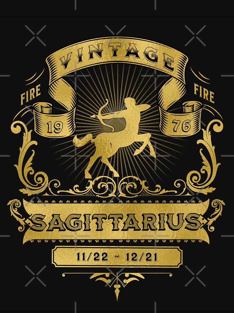 The Zodiac Sign of Sagittarius Golden Vintage 1976 by rhombusOnion T-Shirts, Hoodie, Sweatshirt | BlankRebels.com (Image 3)