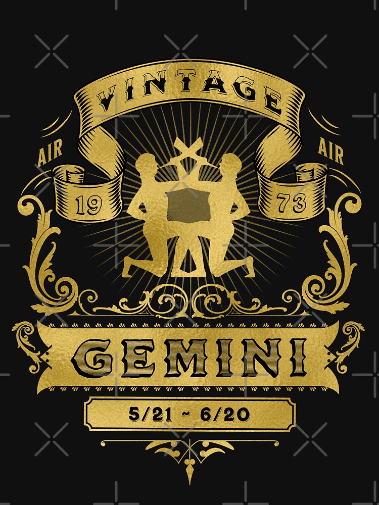 The Zodiac Sign of Gemini Golden Vintage 1973 by rhombusOnion T-Shirts, Hoodie, Sweatshirt | BlankRebels.com (Image 3)