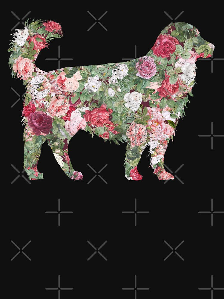 Floral Golden Retriever Vintage by SHIRTOVERLORD T-Shirts, Hoodie, Sweatshirt | BlankRebels.com (Image 3)