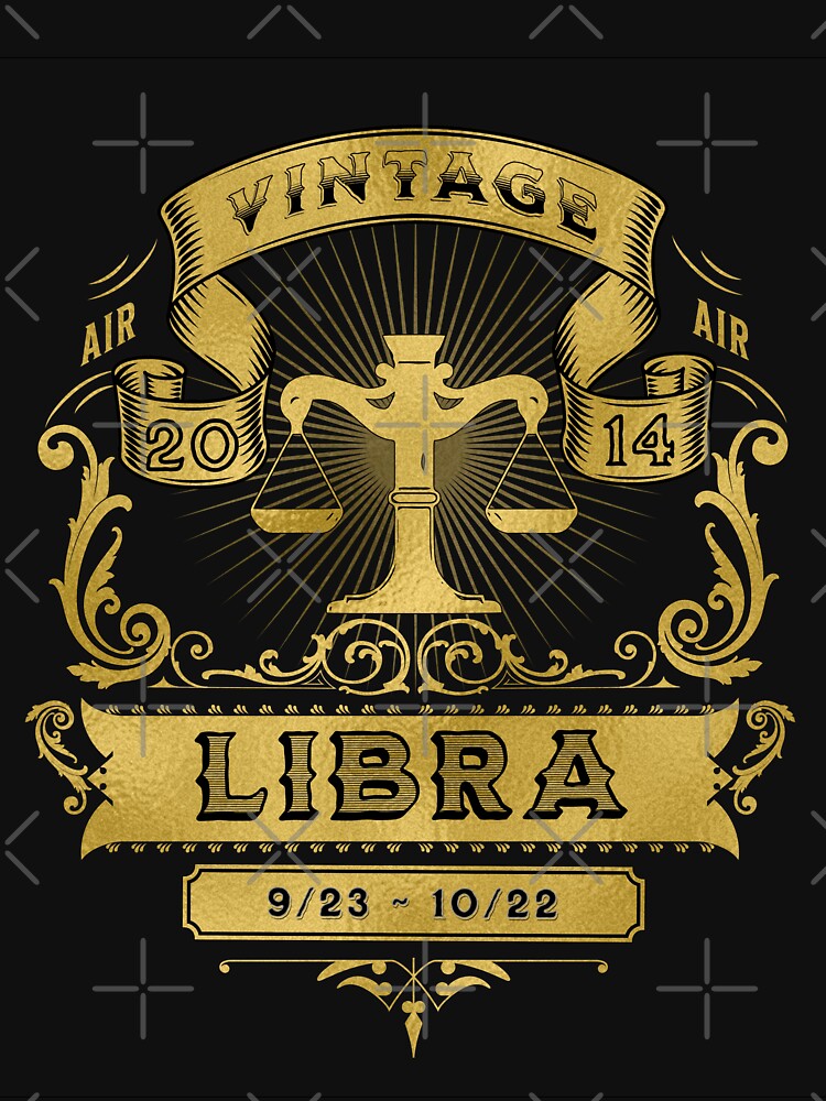 The Zodiac Sign of Libra Golden Vintage 2014 by rhombusOnion T-Shirts, Hoodie, Sweatshirt | BlankRebels.com (Image 3)