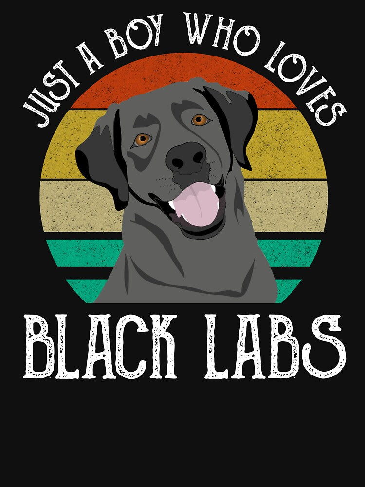 Just A Boy Who Loves Black Labs by Cat Lady Designs T-Shirts, Hoodie, Sweatshirt | BlankRebels.com (Image 3)