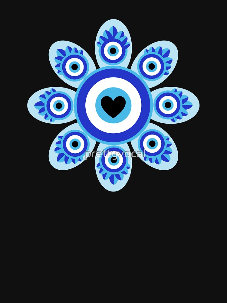 Evil Eye Floral Esoteric Mystical Aesthetic by prettyvocal T-Shirts, Hoodie, Sweatshirt | BlankRebels.com (Image 3)