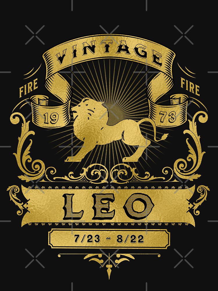 The Zodiac Sign of Leo Golden Vintage 1973 by rhombusOnion T-Shirts, Hoodie, Sweatshirt | BlankRebels.com (Image 3)