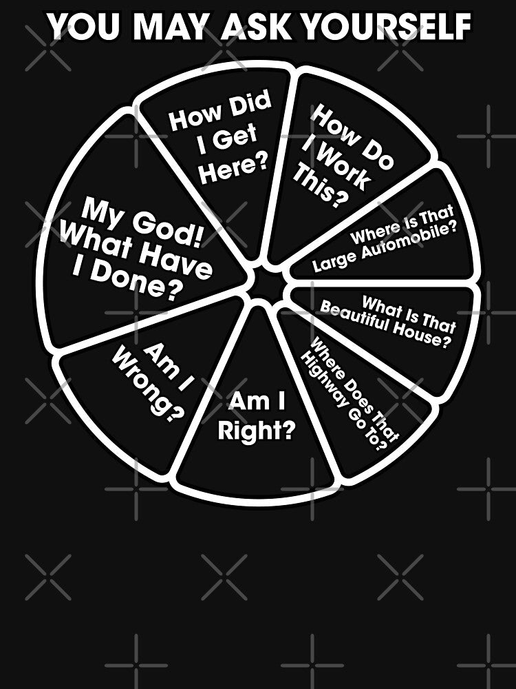 Once Lifetime You May Ask Yourself Pie Chart B&W T-Shirts, Hoodie, Sweatshirt