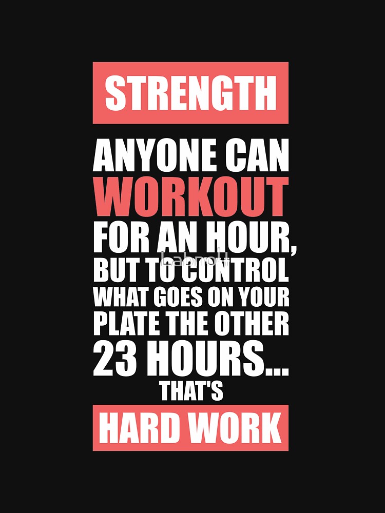 Strength Anyone Can Workout For An Hour, But To Control What Goes On Your Plate The Other 23 Hours… That’s Hard... (Image 3)