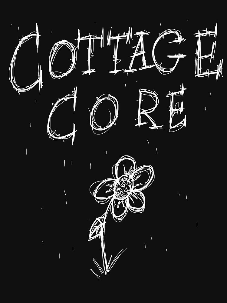 Dark and Gritty Cottagecore Text and sad flower by Michael Stewart T-Shirts, Hoodie, Sweatshirt | BlankRebels.com (Image 3)