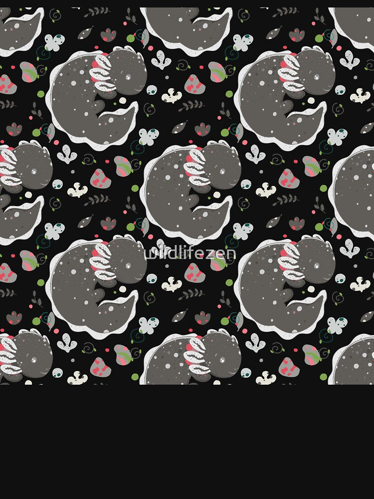 Axolotl Pattern - axolotl art by wildlifezen T-Shirts, Hoodie, Sweatshirt | BlankRebels.com (Image 3)