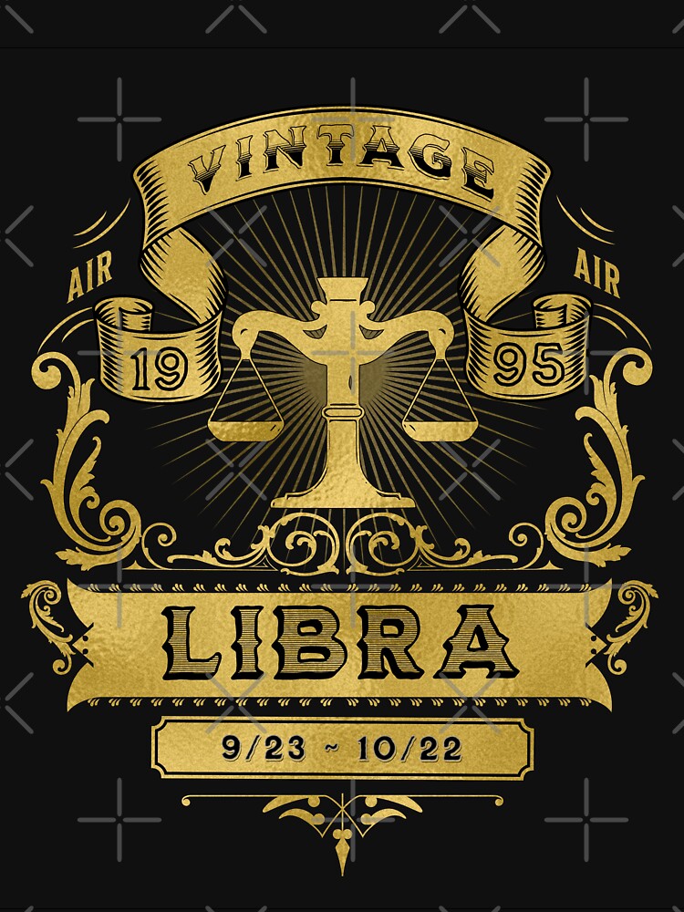 Zodiac Sign Libra Golden Vintage 1995 T-Shirts, Hoodie, Sweatshirt