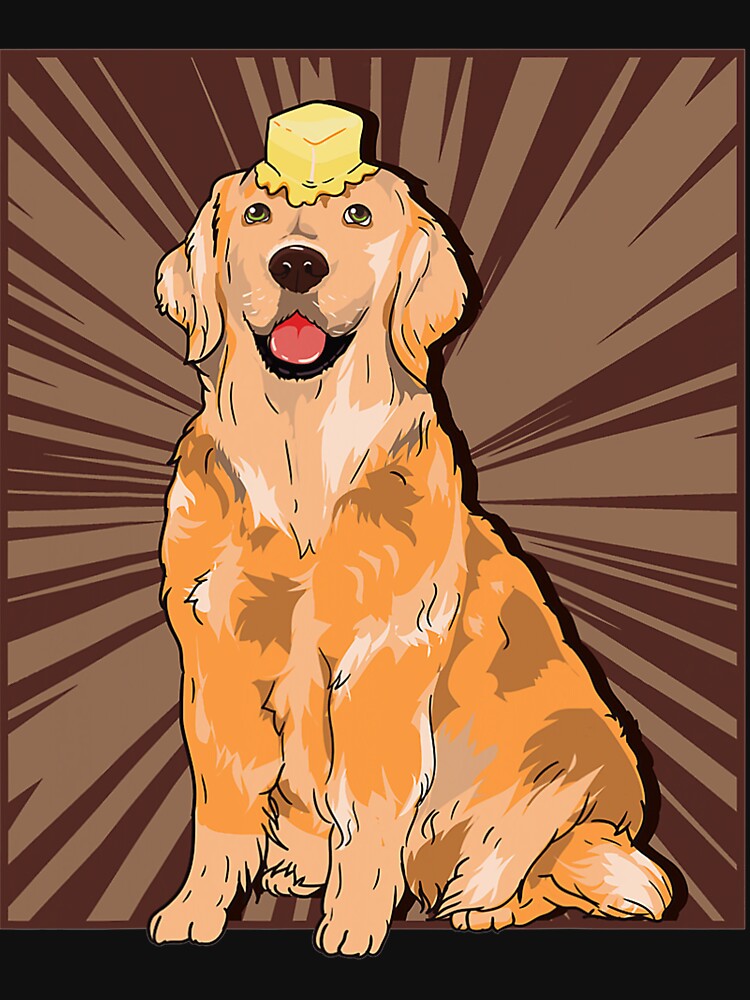 Butter Dog Meme Cute Golden Retriever Dank Meme by NiceStore095 T-Shirts, Hoodie, Sweatshirt | BlankRebels.com (Image 3)