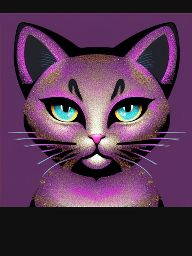 Purple glitter cat by Roxburylane T-Shirts, Hoodie, Sweatshirt | BlankRebels.com (Image 3)