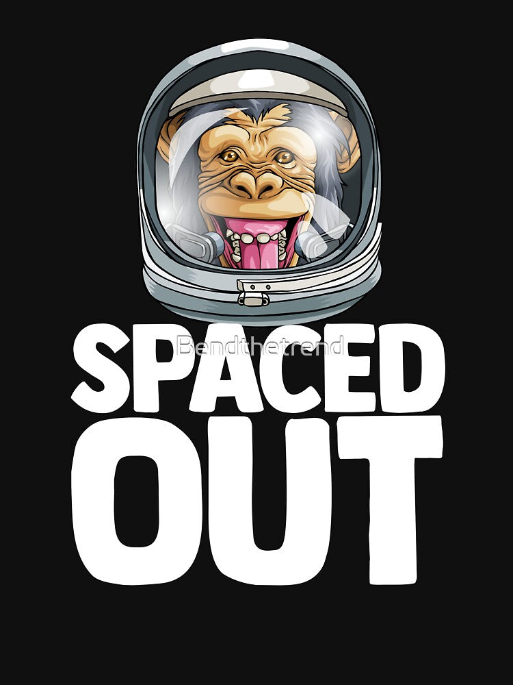 Spaced Out Astronaut Monkey Outserspace Science Geek by Bendthetrend T-Shirts, Hoodie, Sweatshirt | BlankRebels.com (Image 3)