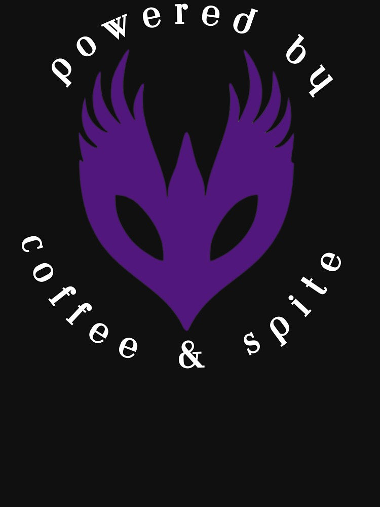 Powered by Coffee & Spite Lucanis - Dragon Age Veilguard by Black Cat Unicorns T-Shirts, Hoodie, Sweatshirt (Image 3)
