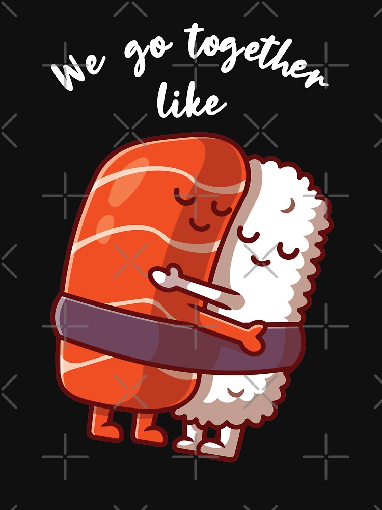 Sushi Shirt Sushi Lover T-Shirt Saumon et Riz Nigiri Chemise Sushi Couple Shirt Best Friend Sushi T-Shirt Funny... (Image 3)