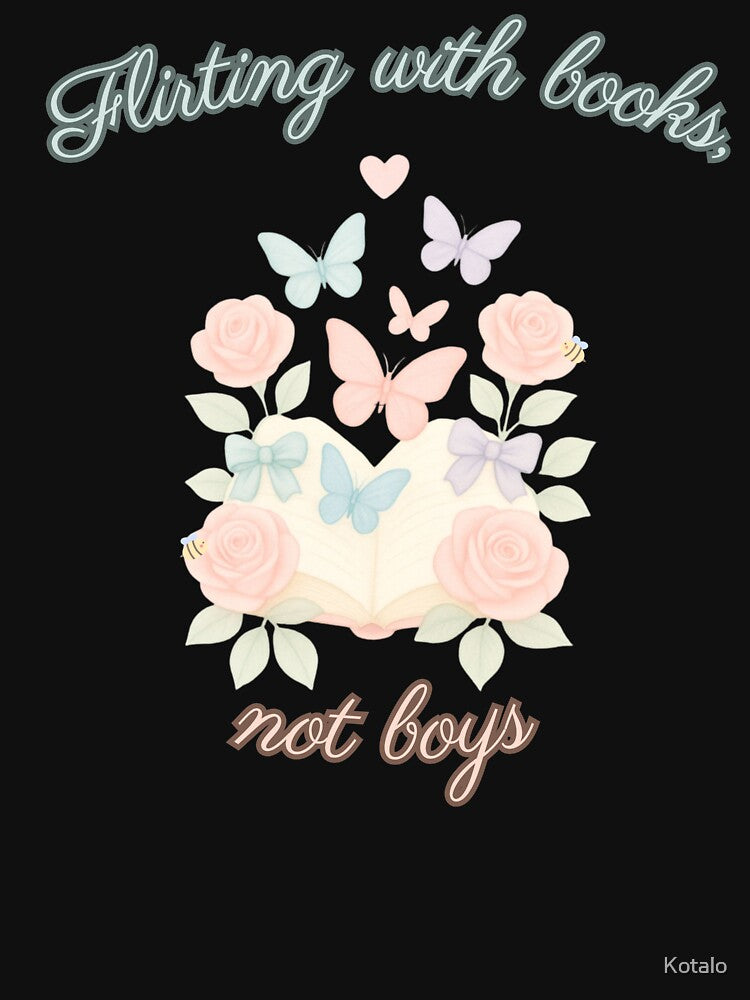 Romantic Coquette Aesthetic Book With Butterflies Illustration by Kotalo T-Shirts, Hoodie, Sweatshirt (Image 3)