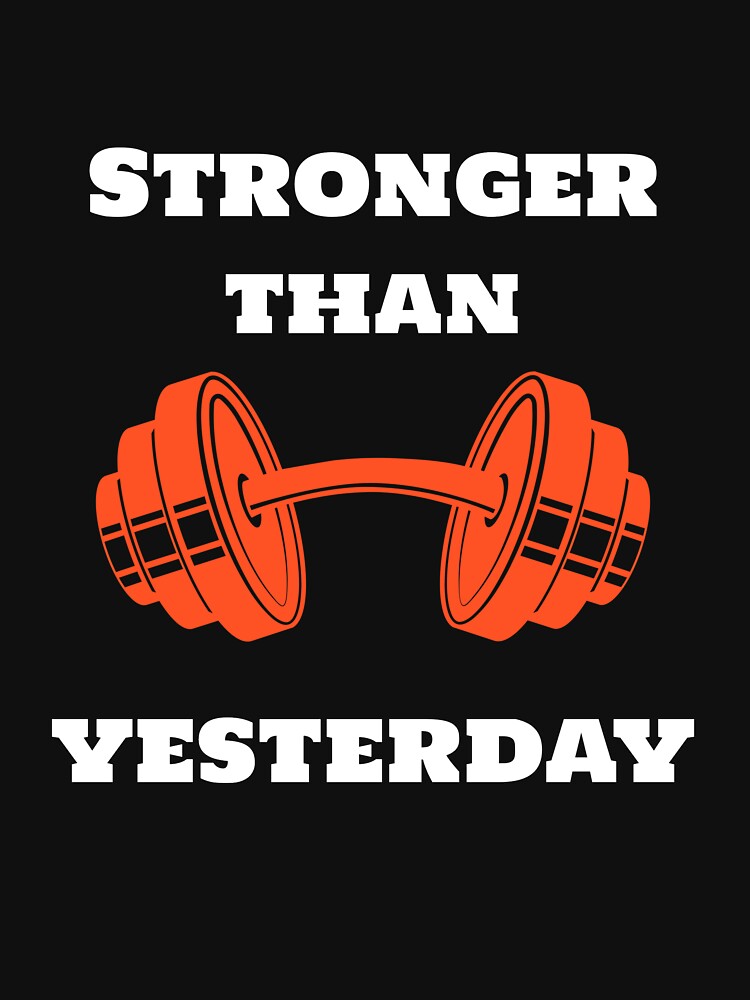 Stronger Than Yesterday Design by PucksPlace T-Shirts, Hoodie, Sweatshirt | BlankRebels.com (Image 3)