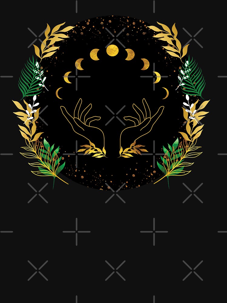 Gold Moon Phase Floral by MA DESIGNS T-Shirts, Hoodie, Sweatshirt | BlankRebels.com (Image 3)
