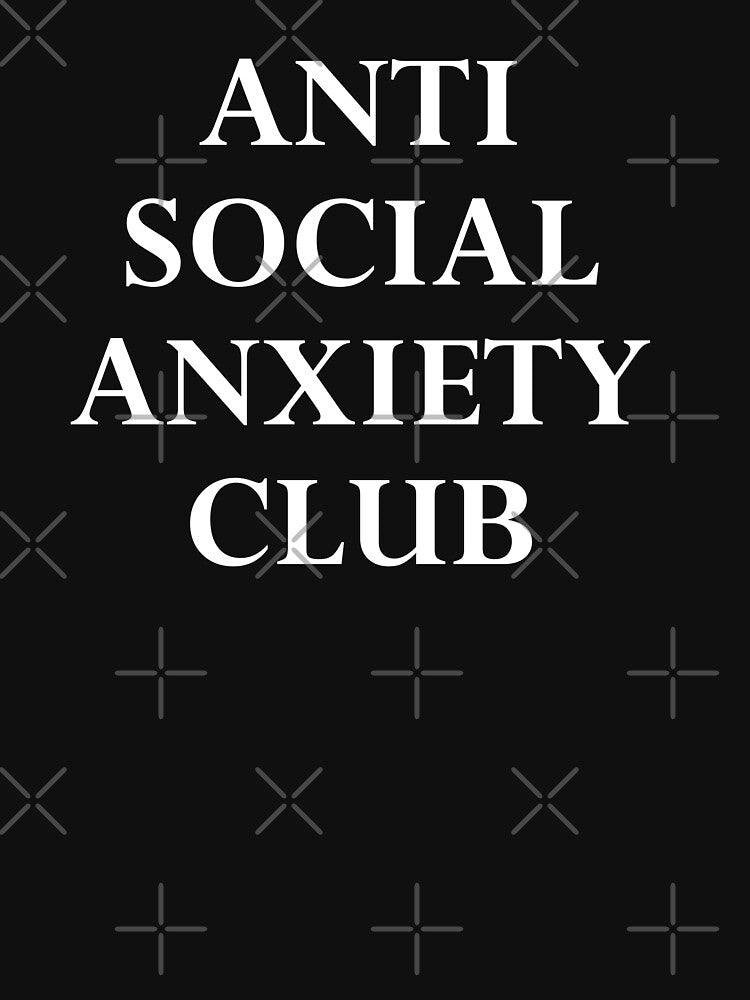 Anti Social Anxiety Club White by felixbunny T-Shirts, Hoodie, Sweatshirt | BlankRebels.com (Image 3)