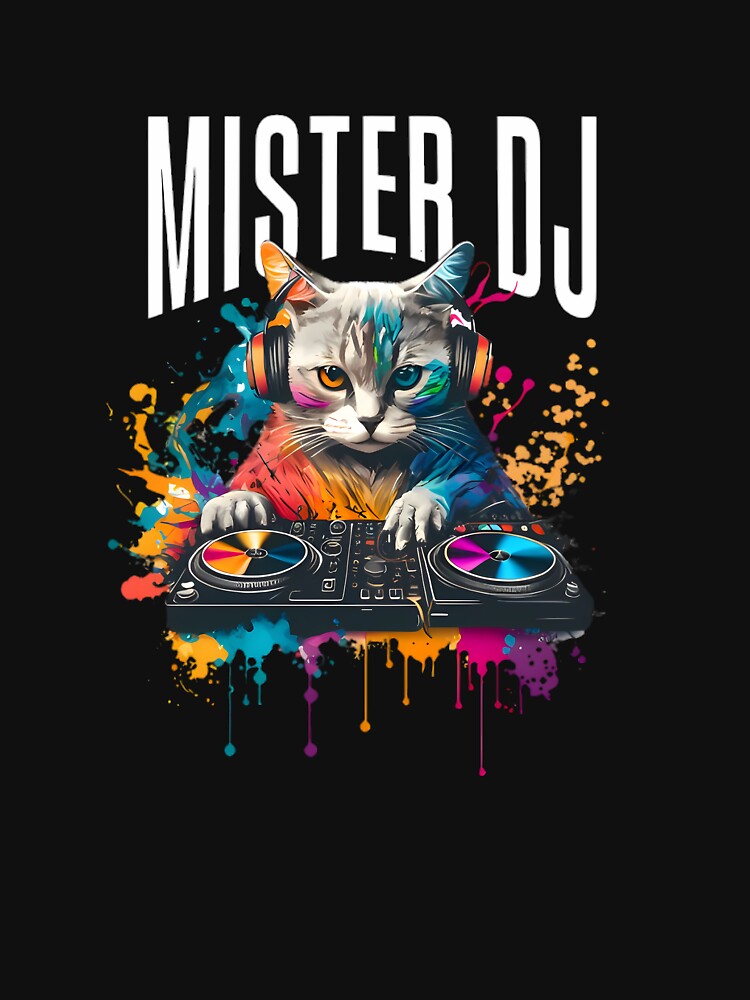 DJ T Shirt Da Vinci Cool DJ Shirt for Men Women Guys Techno House Music Graphic Tee Cool Vinyl Record Player Graphic Tee Turntables Hip Hop by Rilation