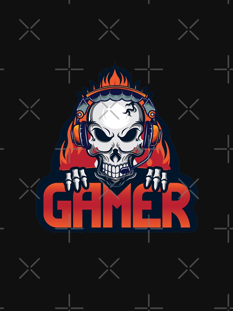 Skull Gamer Gaming Headset Gift by AxzoGerman T-Shirts, Hoodie, Sweatshirt | BlankRebels.com (Image 3)