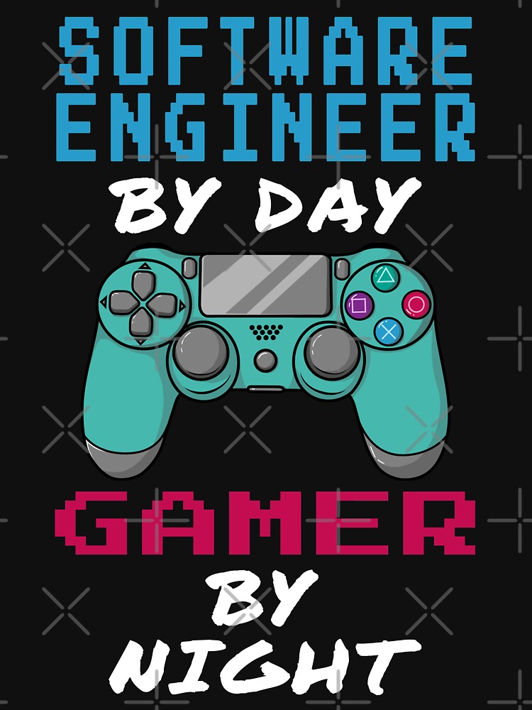 Software Engineer By Day Gamer By Night by rukia020290 T-Shirts, Hoodie, Sweatshirt | BlankRebels.com (Image 3)