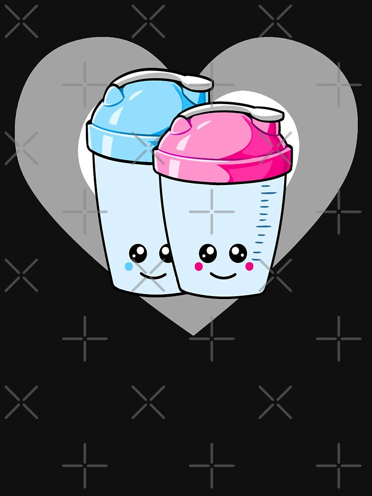 Cute Protein Shaker Heart for Kawaii Fitness Lovers by eternallygifted T-Shirts, Hoodie, Sweatshirt (Image 3)