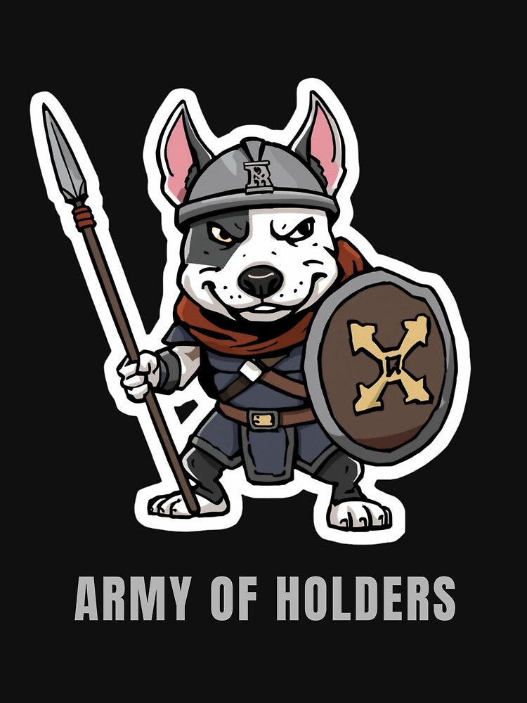 Army of Holders XRP Dog Warrior – Funny Crypto Holder Meme Design by LintonGriffin T-Shirts, Hoodie, Sweatshirt (Image 3)