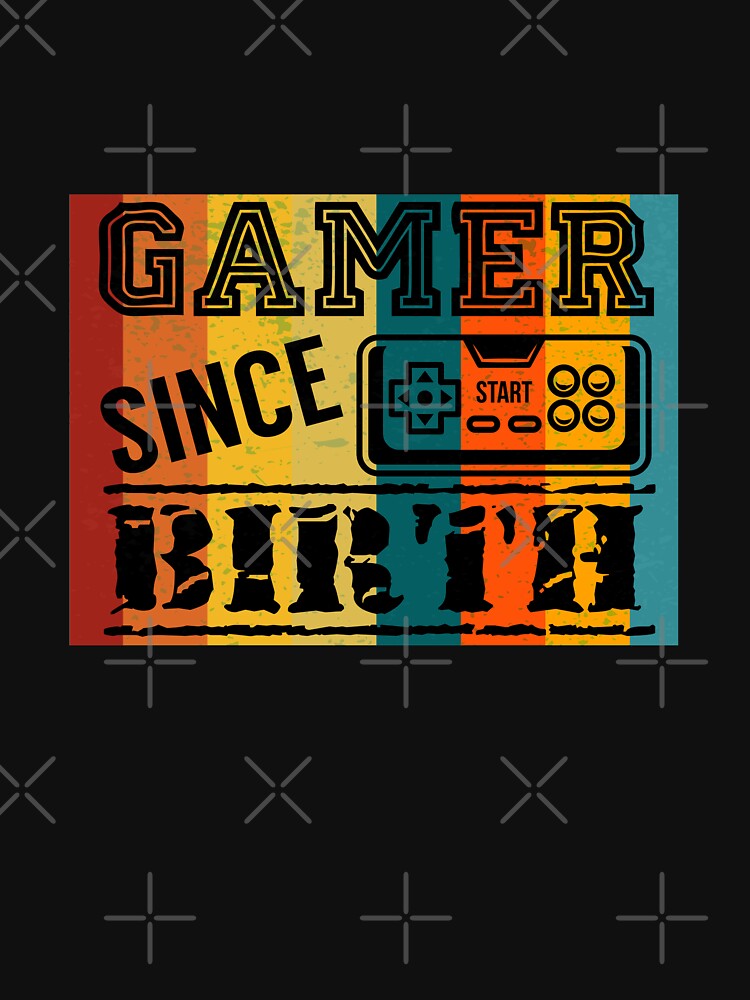 Retro Gaming Gamer Since Birth by AxzoGerman T-Shirts, Hoodie, Sweatshirt | BlankRebels.com (Image 3)
