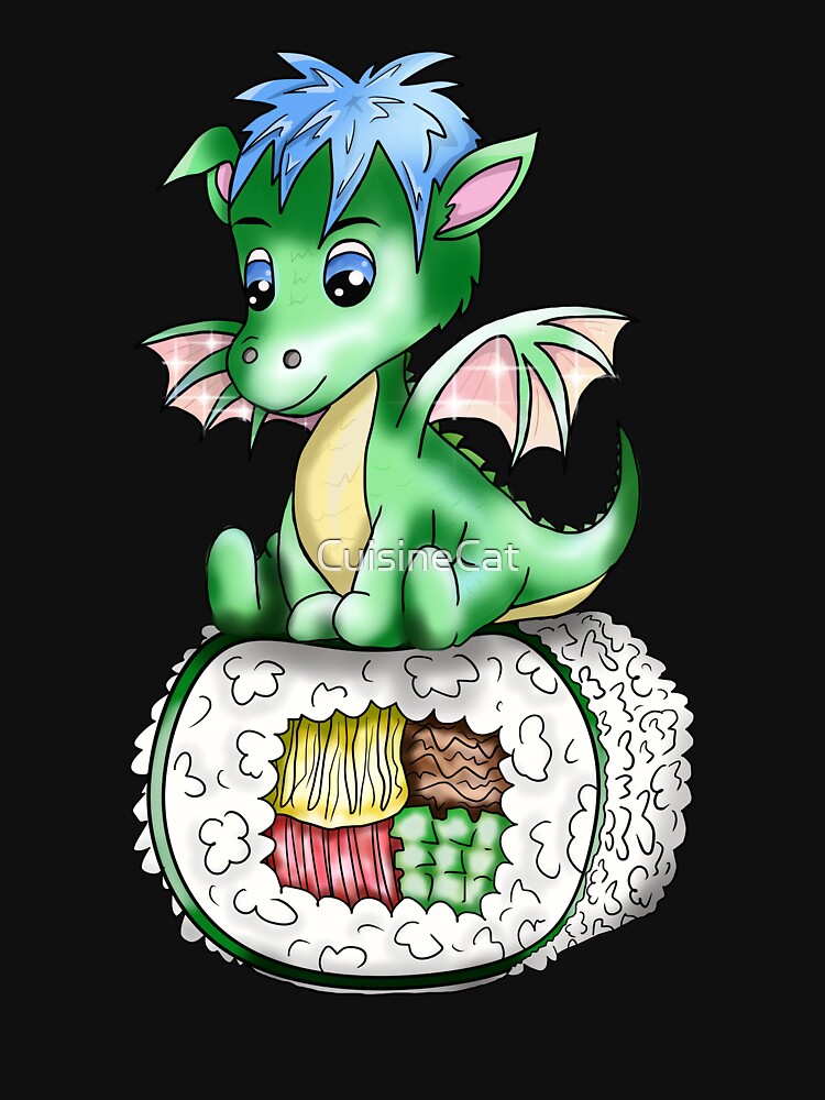sushi lover baby dragon roll by CuisineCat T-Shirts, Hoodie, Sweatshirt | BlankRebels.com (Image 3)