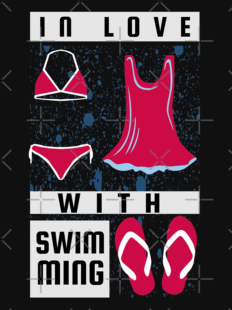 In Love With Swimming by bylox T-Shirts, Hoodie, Sweatshirt | BlankRebels.com (Image 3)