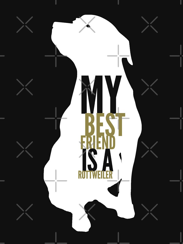Rottweiler - My Best Friend T-Shirt by merchstorehouse Hoodie, Sweatshirt | BlankRebels.com (Image 3)