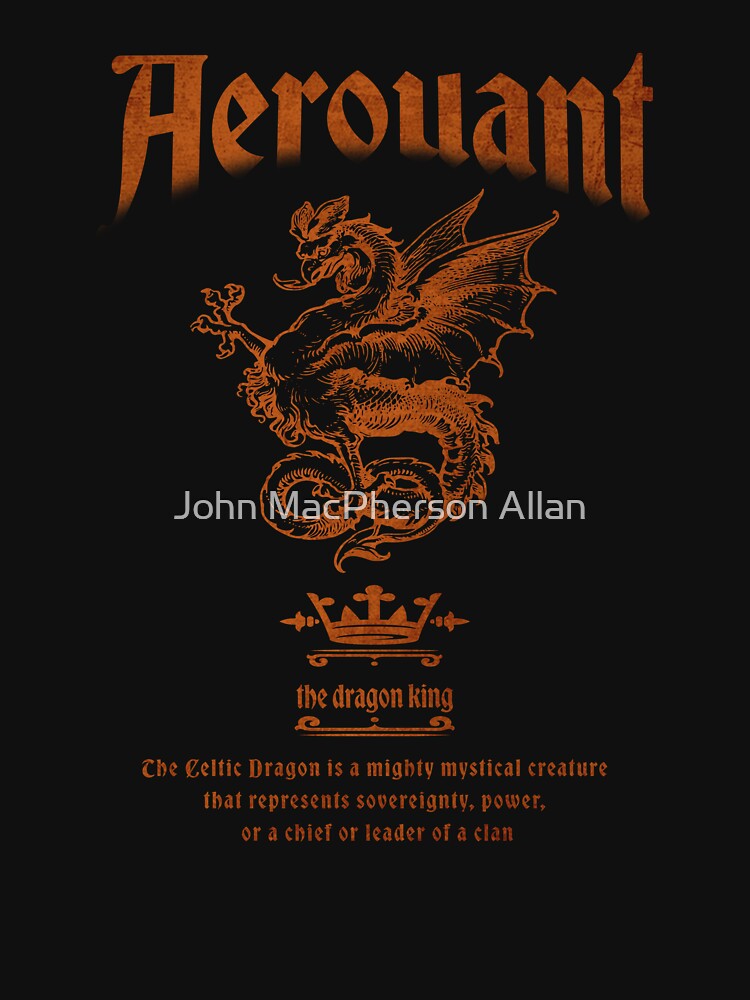 Aerouant Ancient Celtic Dragon by John MacPherson Allan T-Shirts, Hoodie, Sweatshirt | BlankRebels.com (Image 3)