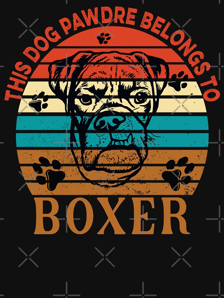 Dog Pawdre Dad Boxer Owner Vintage by Cuddlythopia T-Shirts, Hoodie, Sweatshirt | BlankRebels.com (Image 3)