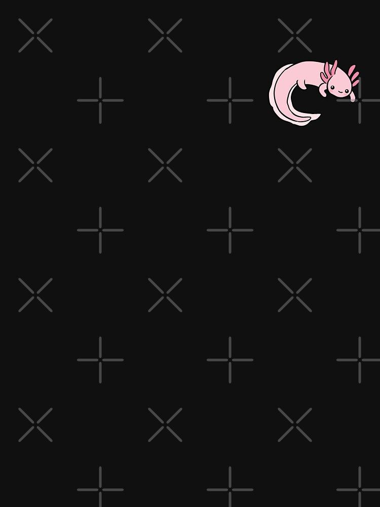 Axolotl cute cartoon illustration by Yarafantasyart T-Shirts, Hoodie, Sweatshirt | BlankRebels.com (Image 3)