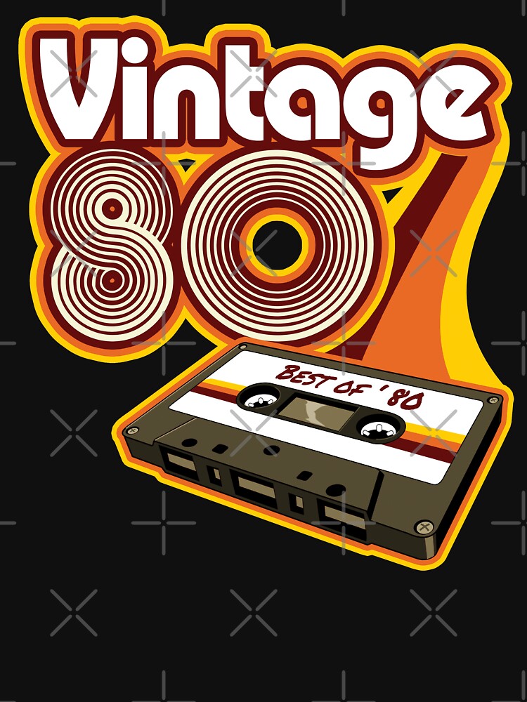 Vintage 1980 Cassette Tape Retro Birthday by styleuniversal T-Shirts, Hoodie, Sweatshirt | BlankRebels.com (Image 3)