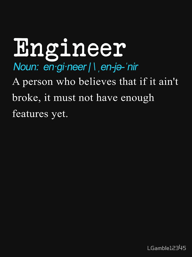 Funny Engineer Definition Gift Design by LGamble12345 T-Shirts, Hoodie, Sweatshirt | BlankRebels.com (Image 3)