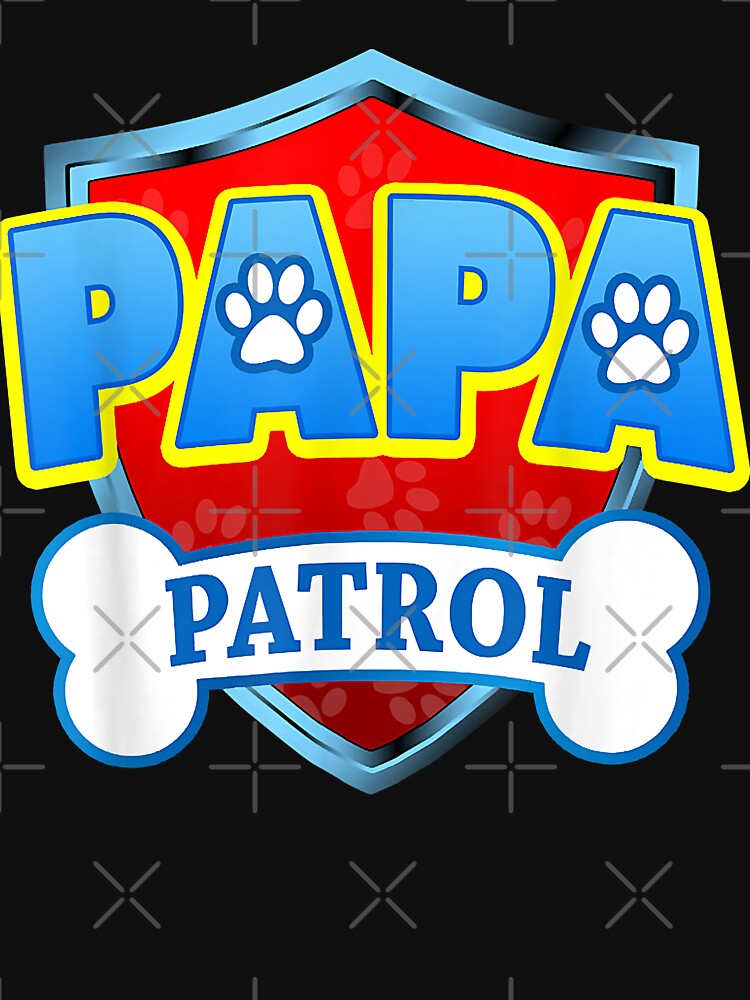 Active Enthusiasm In The Relief Humor Funny Papa Patrol - Dog Mom Dad For Men Women Vintage by ZillFlaniganjoe... (Image 3)