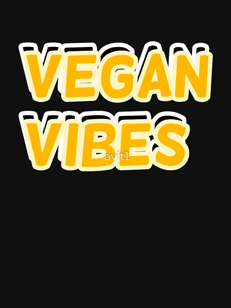 Vegan vibes, yellow by avit1 T-Shirts, Hoodie, Sweatshirt | BlankRebels.com (Image 3)