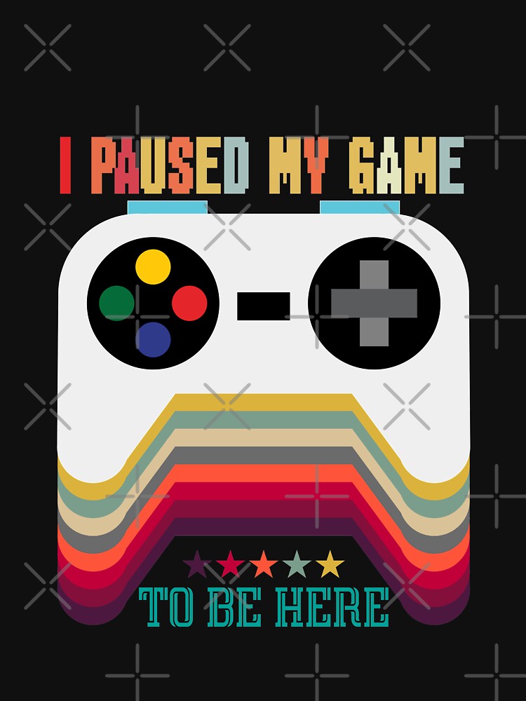 Paused My Game Retro Gamer Gift by AxzoGerman T-Shirts, Hoodie, Sweatshirt | BlankRebels.com (Image 3)
