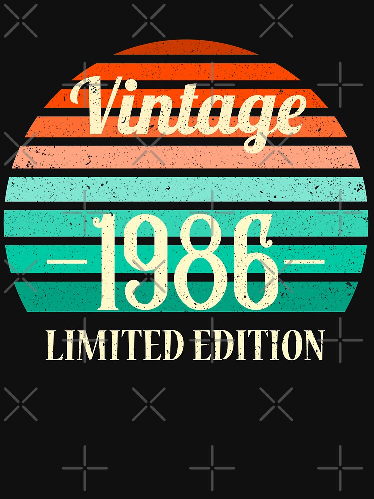 Copy of Retro Vintage Birthday Year Limited Edition T-Shirt Gift by SzilviaHDesign Hoodie, Sweatshirt (Image 3)