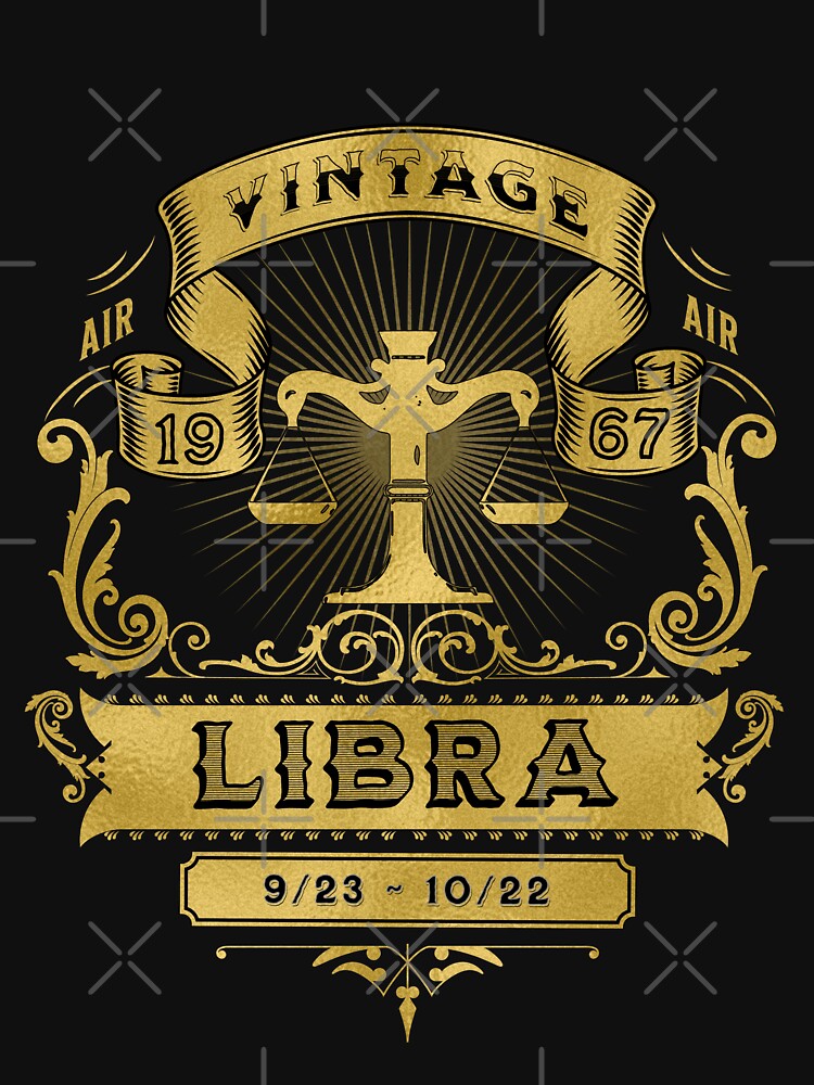 The Zodiac Sign of Libra Golden Vintage 1967 by rhombusOnion T-Shirts, Hoodie, Sweatshirt | BlankRebels.com (Image 3)