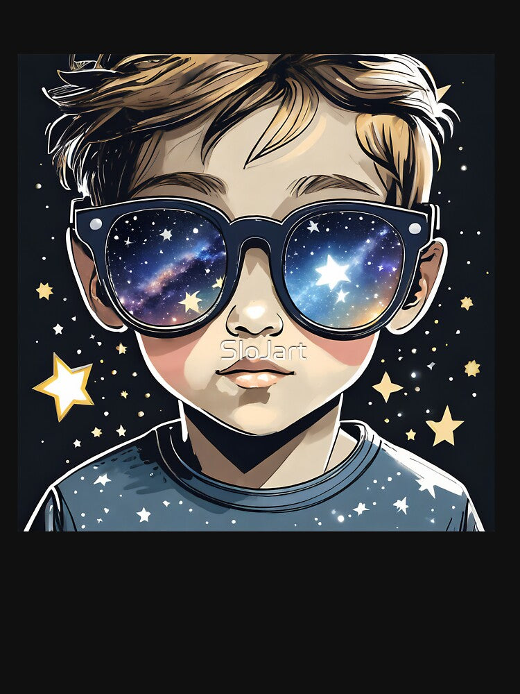 Galaxy Boy in Galaxy world by SloJart T-Shirts, Hoodie, Sweatshirt | BlankRebels.com (Image 3)