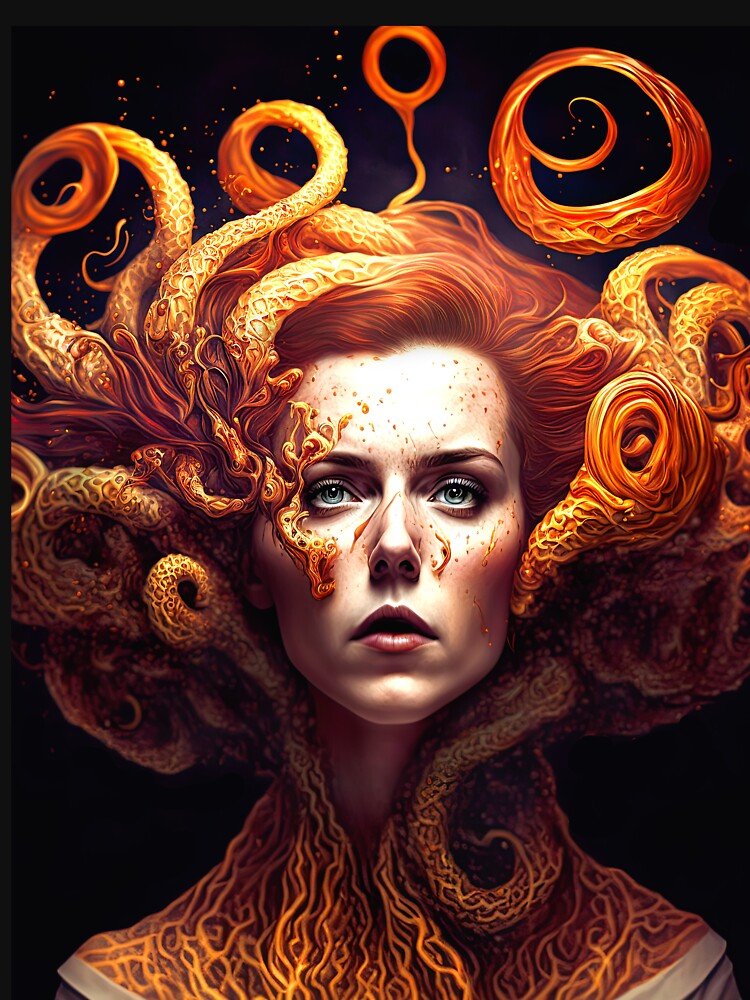 Golden Hair T-shirts, Art Prints by BERKKIZILAY Hoodie, Sweatshirt | BlankRebels.com (Image 3)